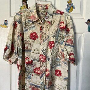 Vintage Campia Moda Men's Hawaiian Shirt (L)